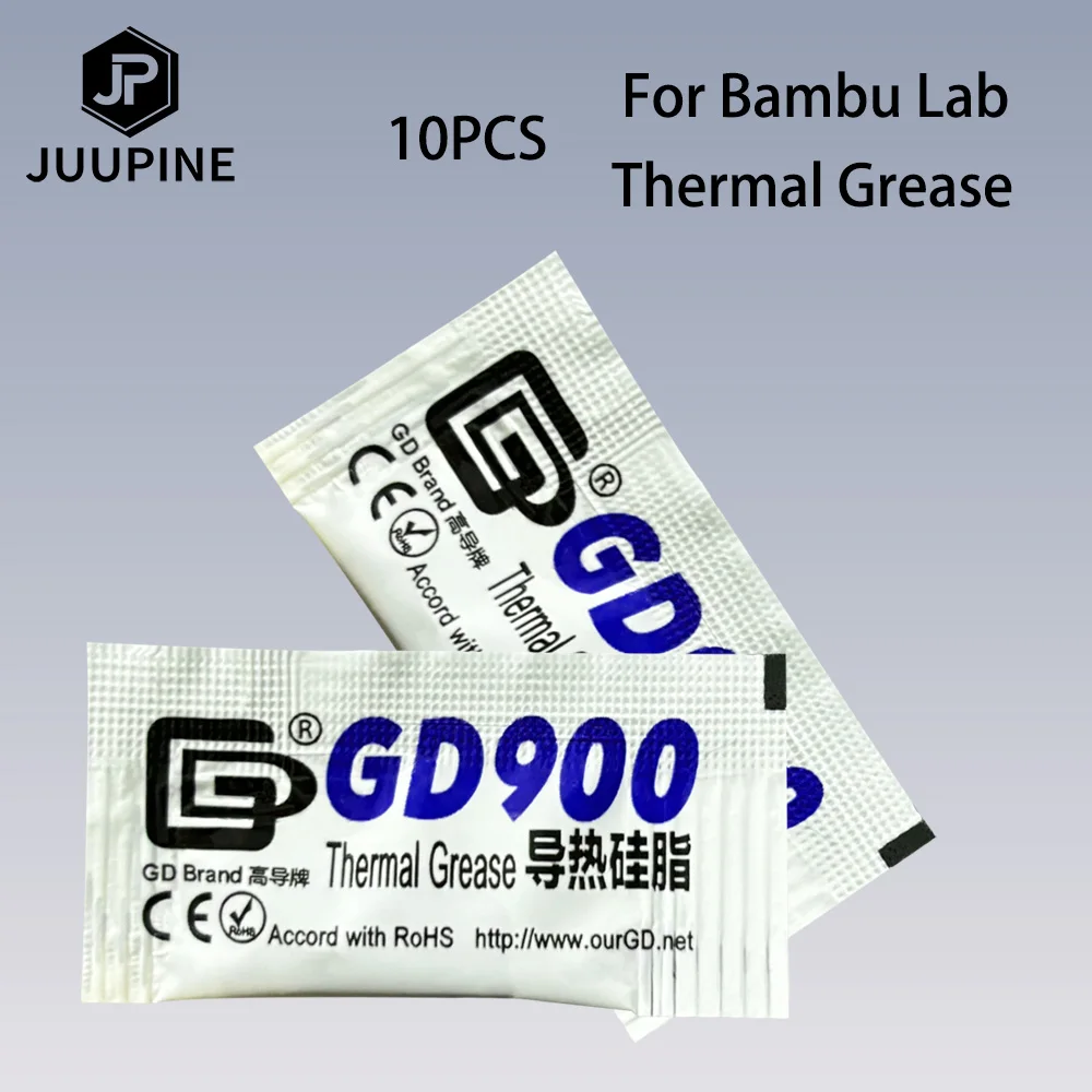 10pcs GD900 Thermal Paste for Bambu Lab P1s Bambu Lab A1 X1c X1 Carbon Thermal Grease 3D Printer Parts