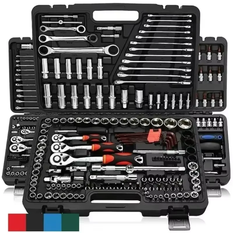 

46pc Car Repair Tool Kit 1/4-Inch Socket Set Car Repair Tool Ratchet Torque Wrench Combo Auto Repairing Set Mechanic Tools