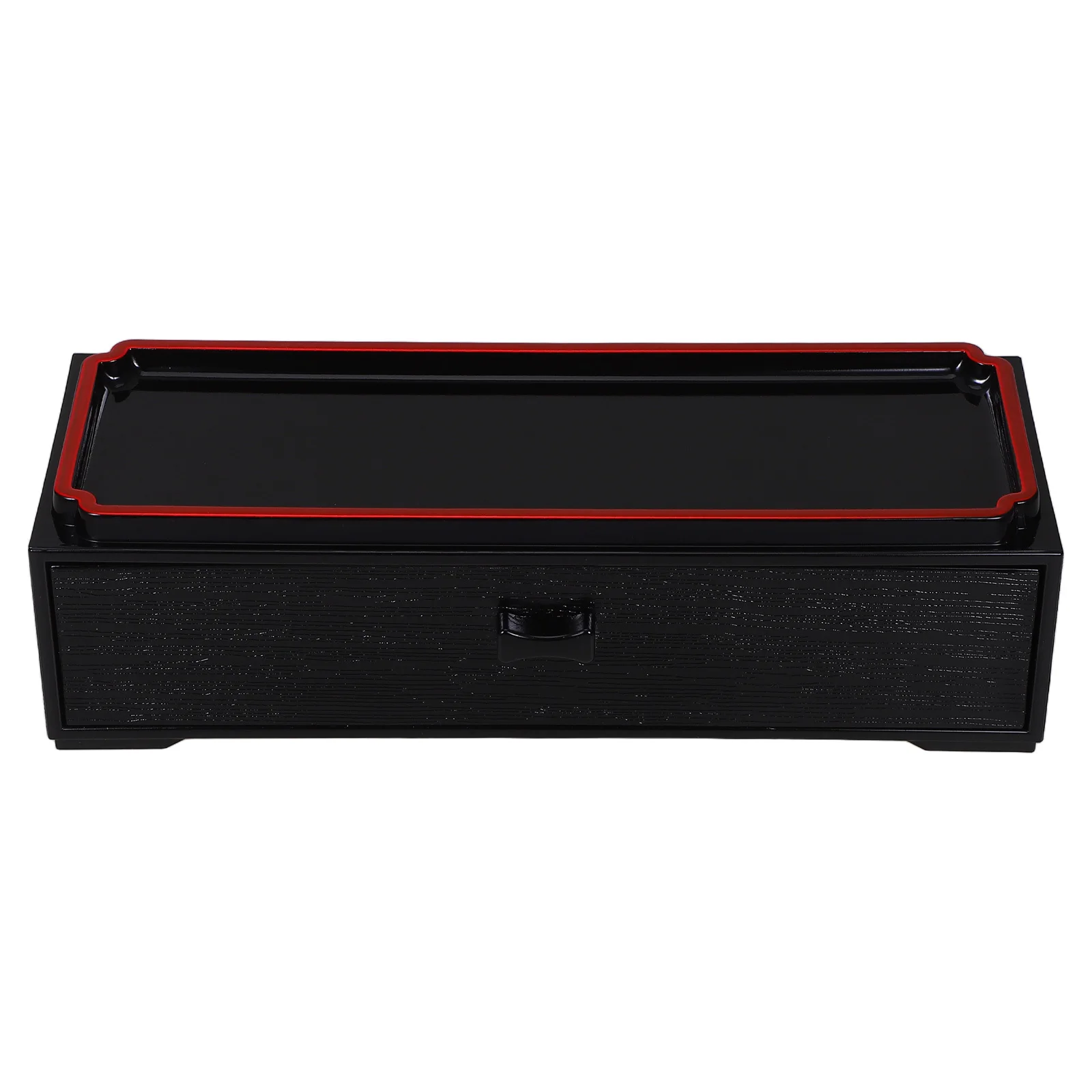 

Black Wood Grain Japanese Style Chopstick Box Pull Out Design Kitchen Dining Organizer Tableware Storage Silverware