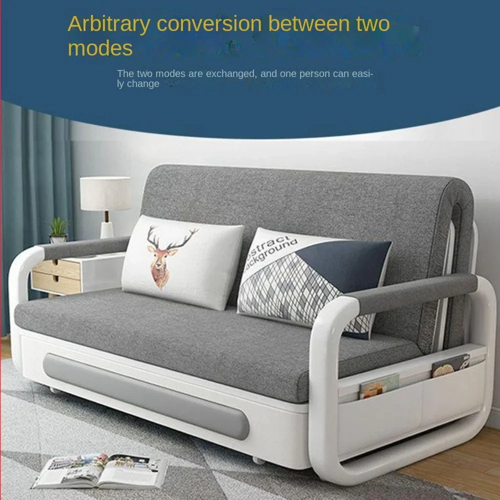 

New Thickened Latex Multi functional Scalable Single/Double Sofa Dual Use Small Unit Simple Foldable Sofa Bed