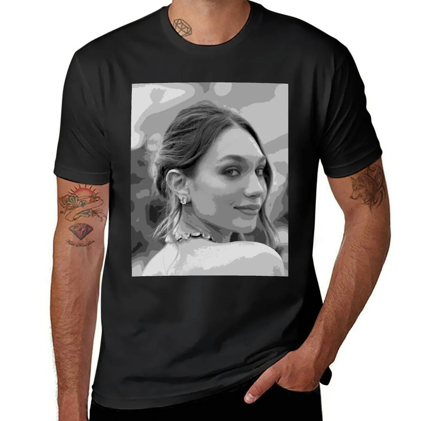 

Maddie Ziegler Pop Art Portrait T-Shirt heavyweights plus size tops t shirts for men