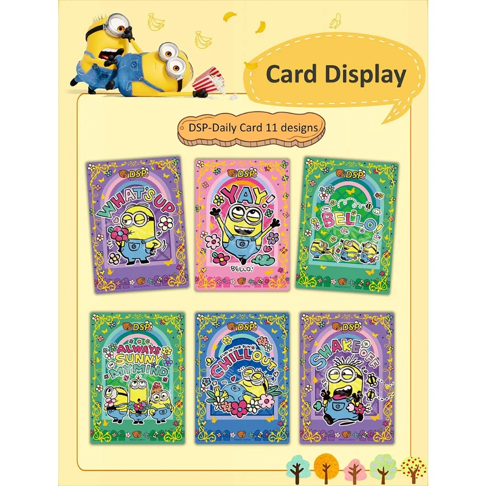 Original Card.fun Minions Collection Cards Carnival Holiday Series SSR SP CR Animated Movie Cute Roles Cards Children Hobby Gift