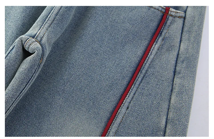Markendesign Kinder Verdickte Winter-Warmjeans für Mädchen, Lose Gerade Kaschmir-Gefütterte Jeanshosen, Isolierte Denim-Hosen für Kinder – Detail 9