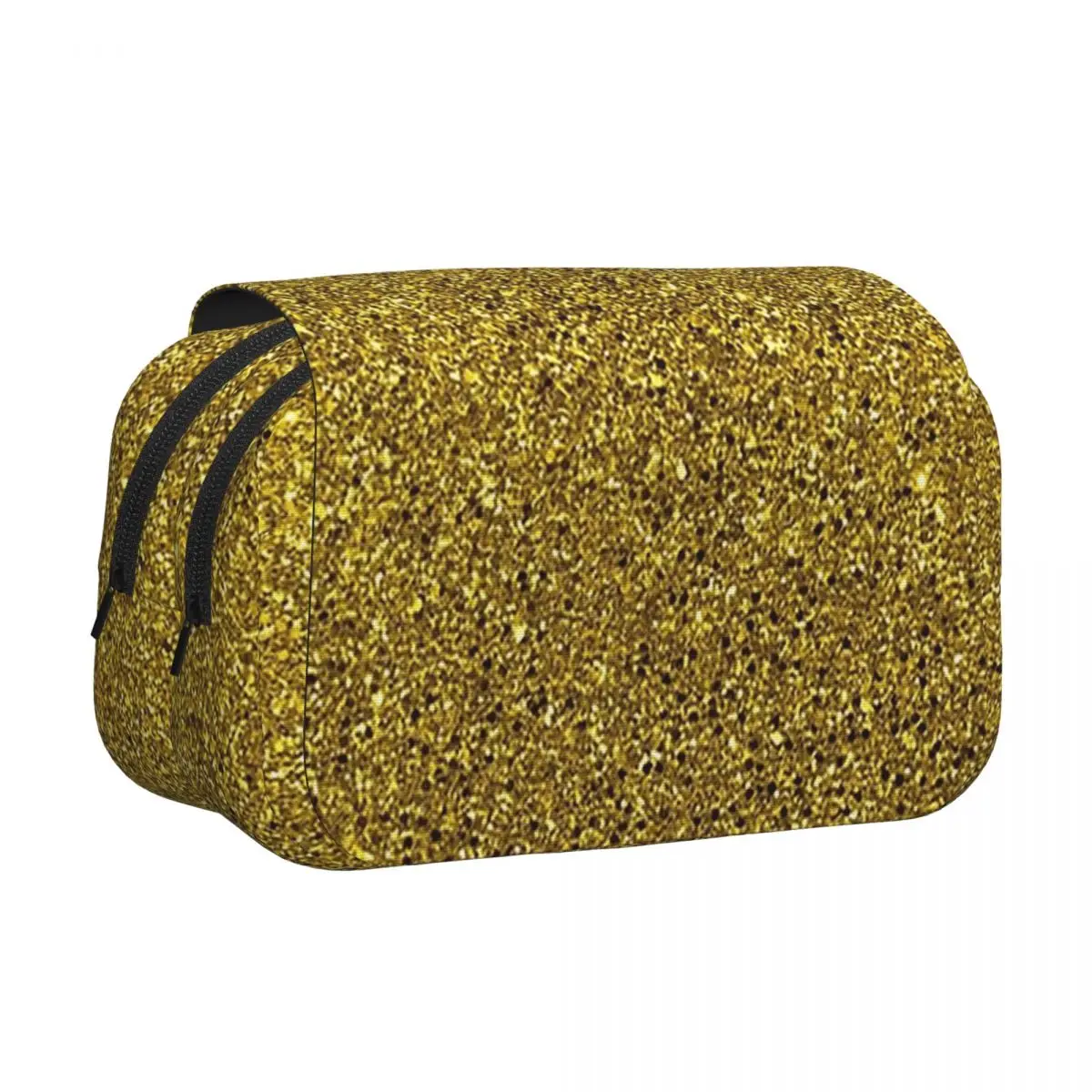 

Пенал-косметичка из кожи с золотым глиттером, абстрактный дизайн, большой вместимости, для детей и школы