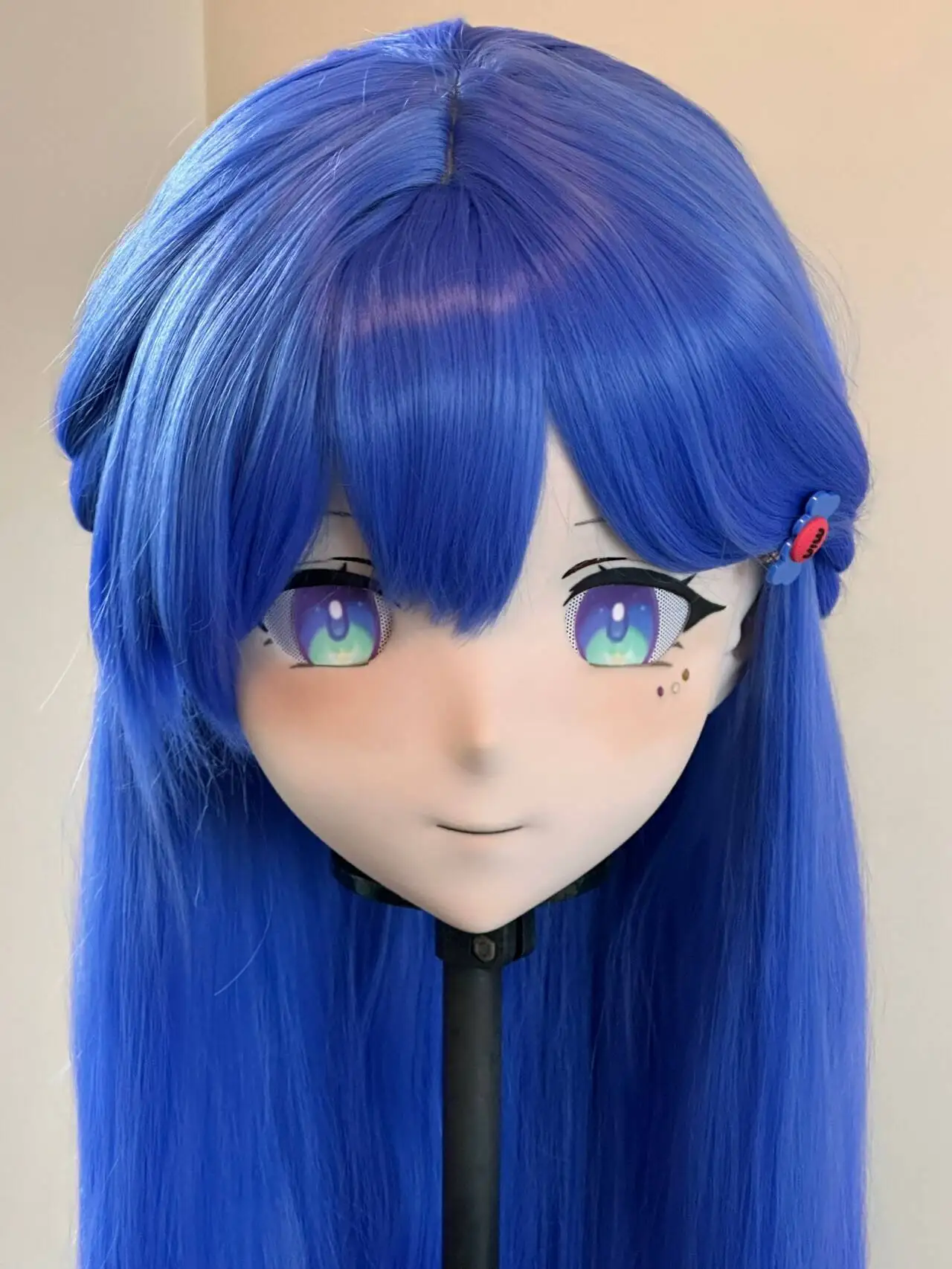 

(XYQ08)Customize Character Crossdressing Female/Girl PLA Full Head With Lock Anime Cosplay Japanese Animego Kigurumi Mask