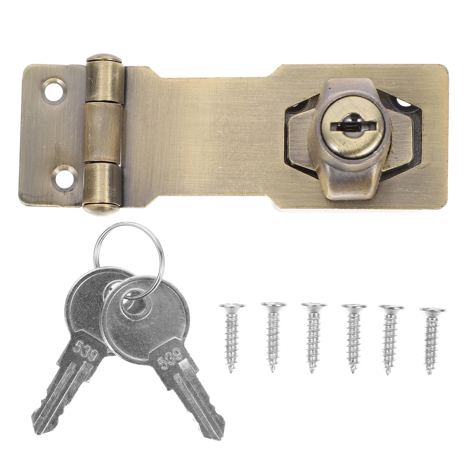 

Zinc Alloy Hasp Lock for Cupboard Door Latch Small Smooth Anti Theft Cabinet Security Child Proof Padlock Locker Hardware