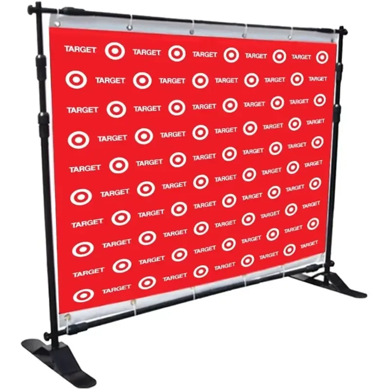 Custom Logo Stretch Advertising Booth Backdrop Portable Step and Repeat Banner Stands