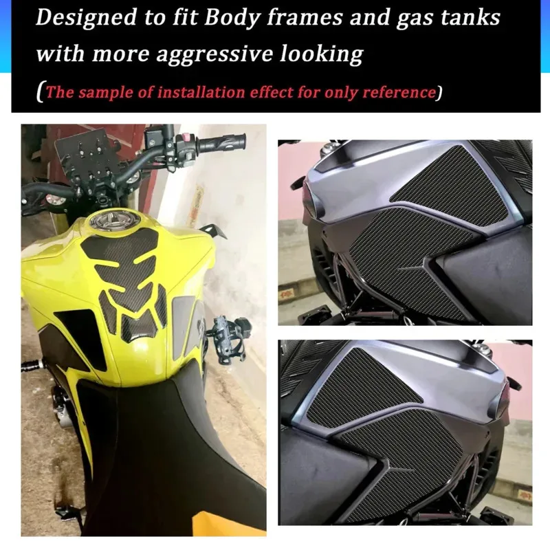 Motorcycle Fuel Tank Sticker Gas Side Protection Decal Waterproof Accessory FOR QJMOTOR SRK600 3D 6