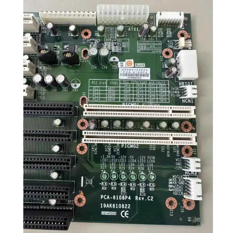 Used industrial computer base plate PCA-6108P4 Rev.C2 tested OK and shipped quickly