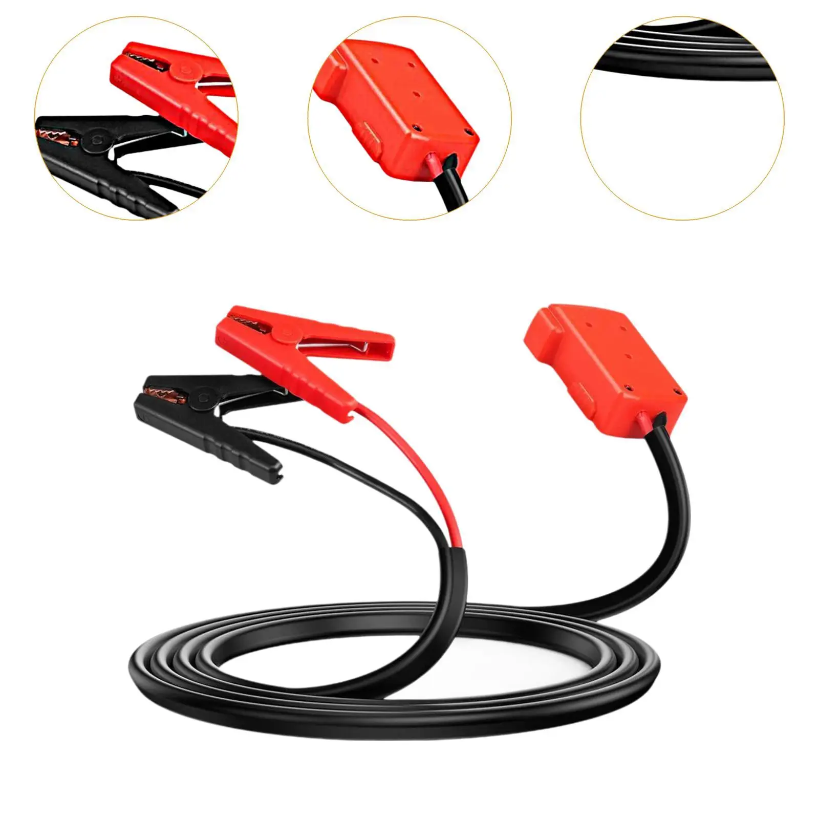 Démarreur de voiture rapide, câble pratique 8AWG, connexion de batterie portable