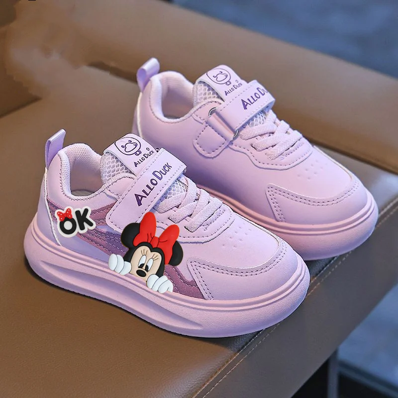

women fashion spring summer Minnie Mouse New Children Sneakers Disney Boys girl Non-slip Casual shoes Fashion running Shoes