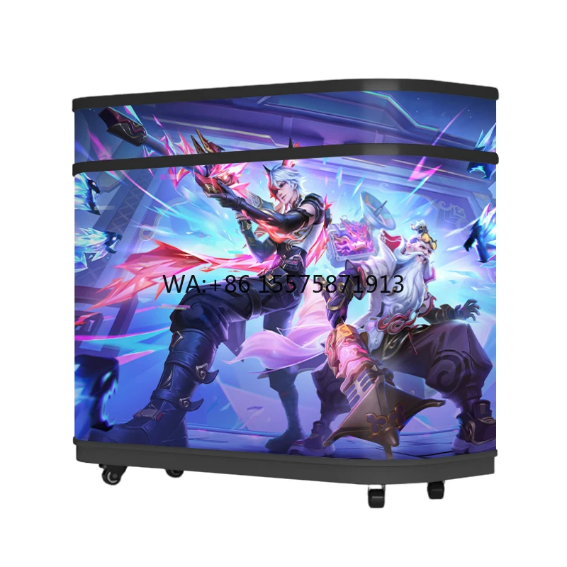 Portable DJ Booth with LED Video Wall Display Screen IP65 Rating for Shopping Malls and Retail Stores