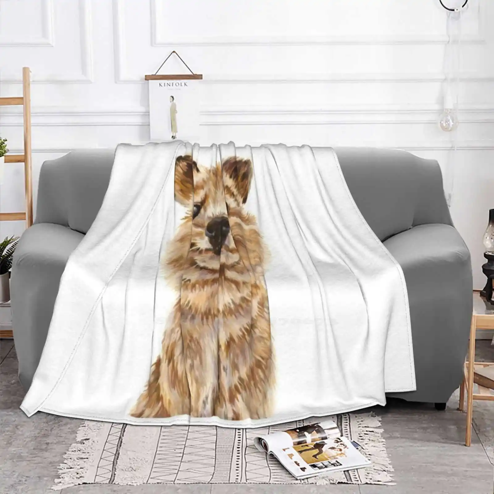 Quokka , The Happiest Wildlife On Earth Super Warm Soft Blankets Throw On Sofa/Bed/Travel Quokka Furry Animals Animal Lovers