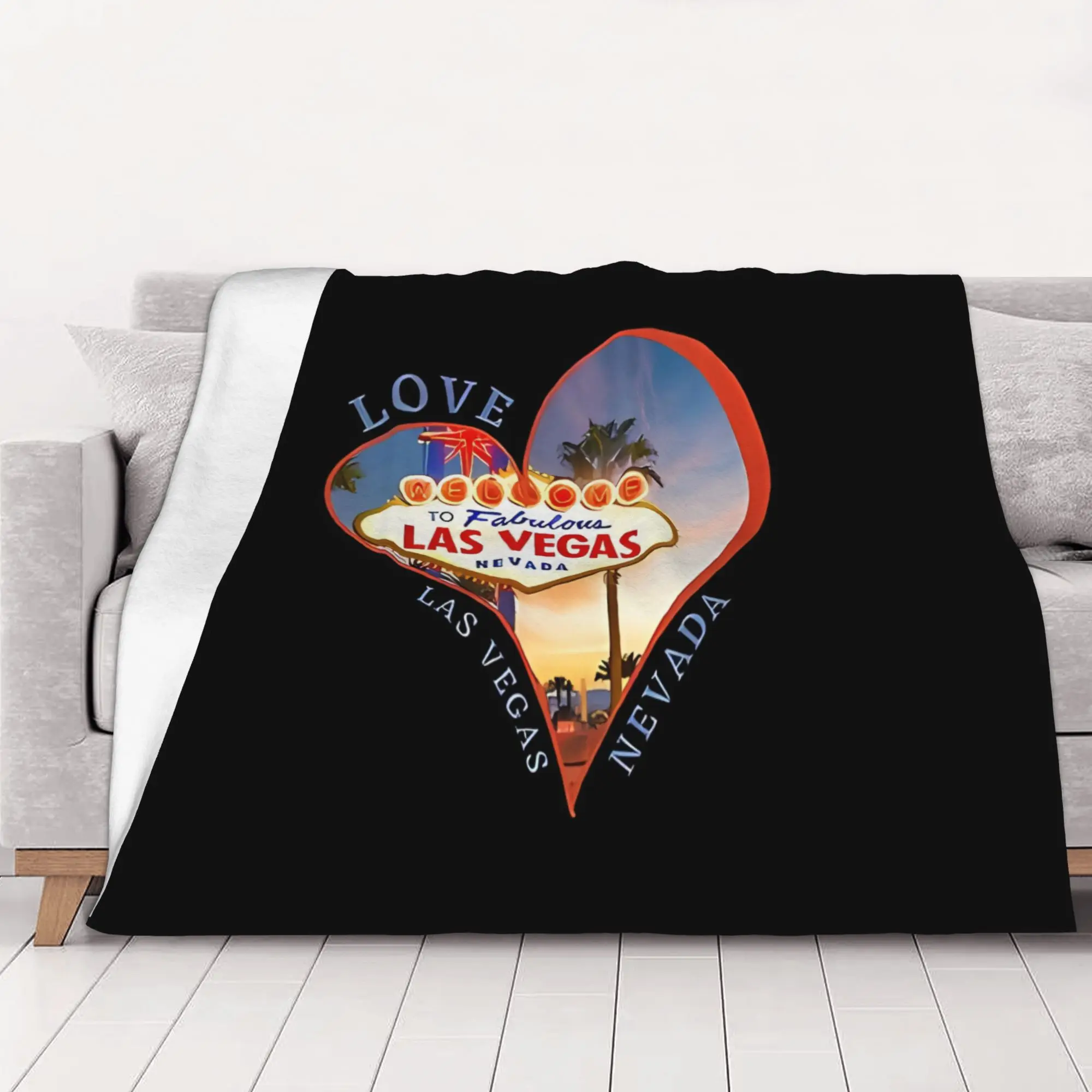 1PC home Cute Room Decor Classic Blanket Throw Blanket Fabulous Las Vegas Novelty Warm Blanket All Season