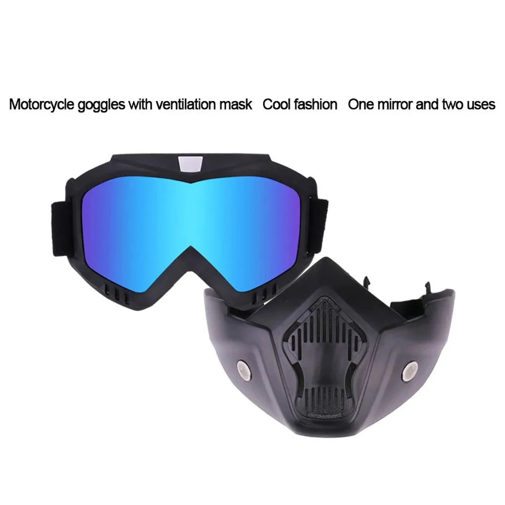 Motorcycle Riding Mask Windproof Outdoor Racing Skiing Off-Road Mask Bicycle Vehicle Sports Full Face Protection Tactical Helmet