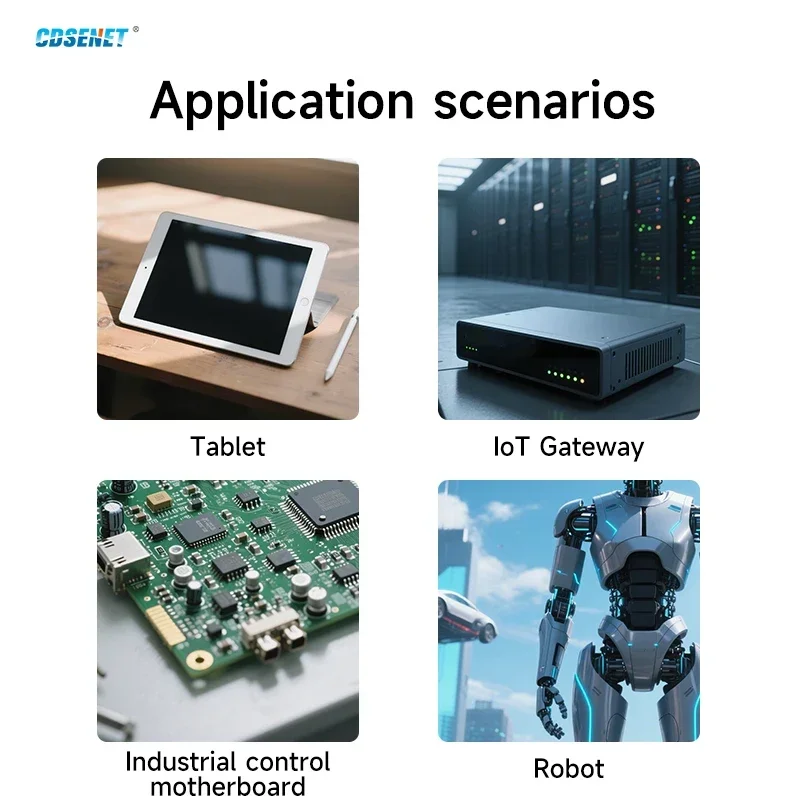 T527 Core Board Linux AI Cortex-A55 G57GPU RISC-V CDSENET ECK32 Series Multiple GPIO 4K Hard Decode Two-CAN, eDP, HDMI, MIPI