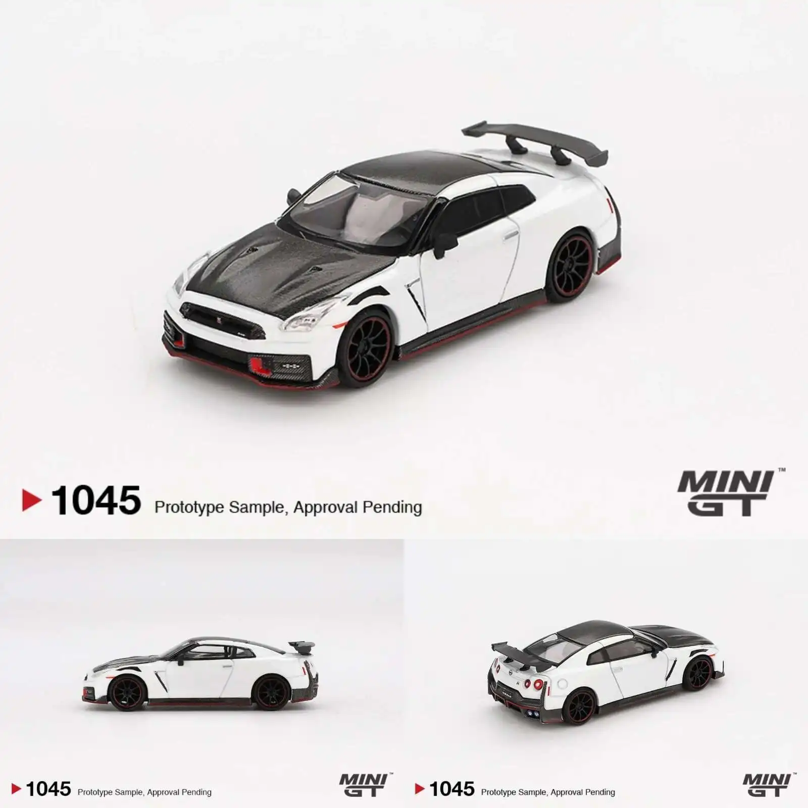 

PreSale MINIGT 1045 1:64 Nissan GTR Nismo 2024 Brilliant White Pearl Diecast Car Model Collection Toys