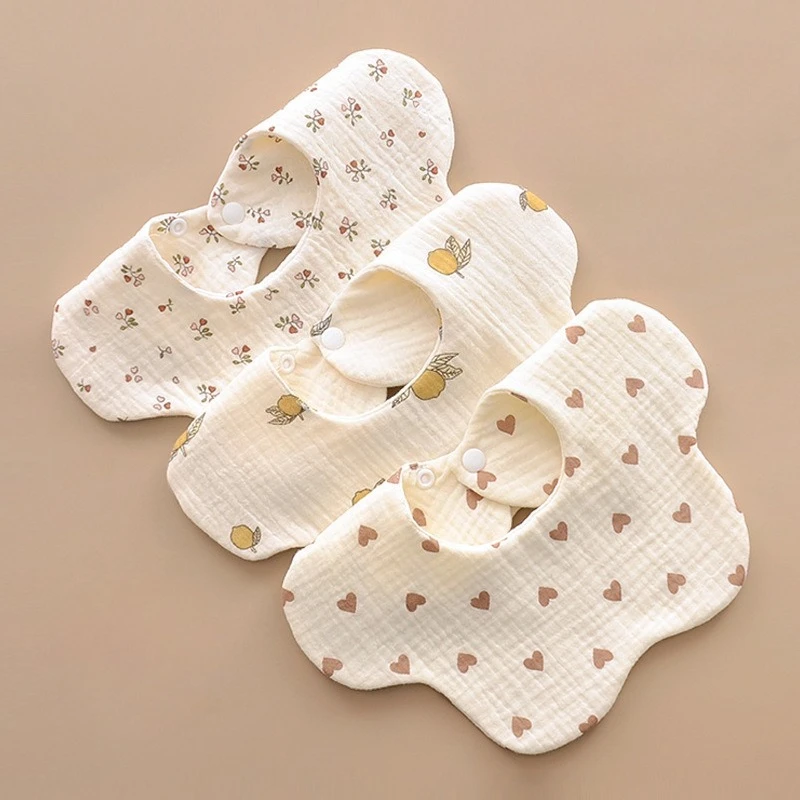 

Baby bib cotton towel child anti-spitting milk newborn Burp Cloths)