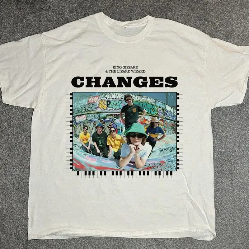 Hot King Gizzard And The Lizard Wizard Changes Album New Men S 5Xl T Shirt