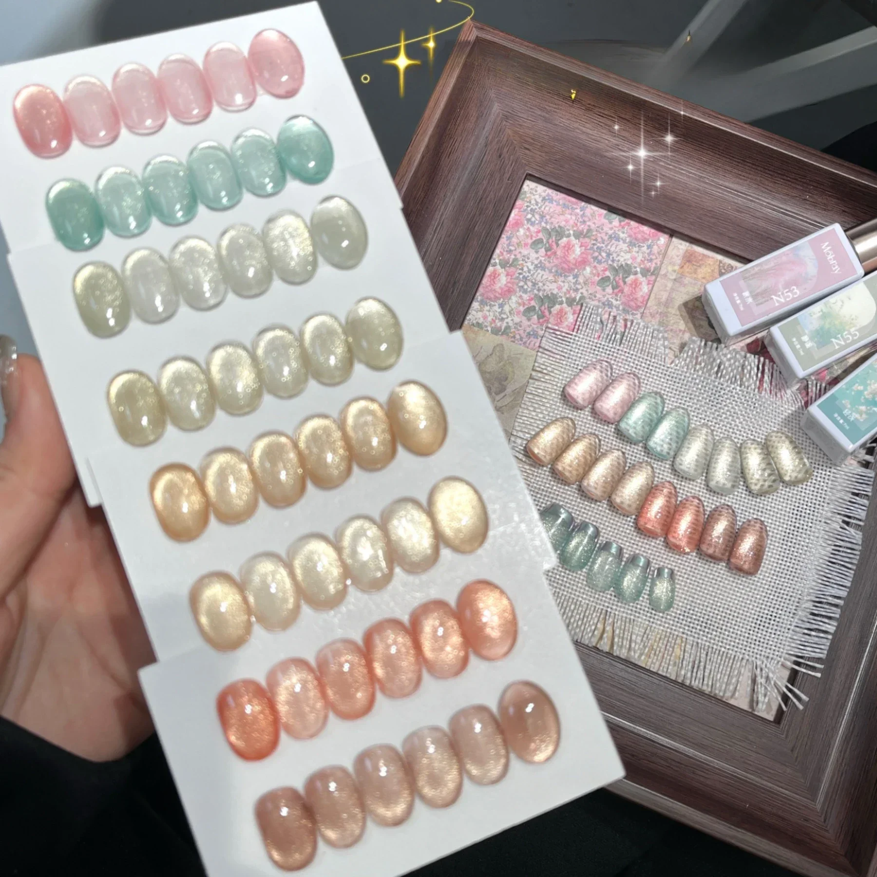 

8 цветов, 7 мл, розовое золото, гель-лак для ногтей с эффектом водной росы и магнитным эффектом, блестящий, кристальный, смываемый, УФ/LED гель-лак для маникюра