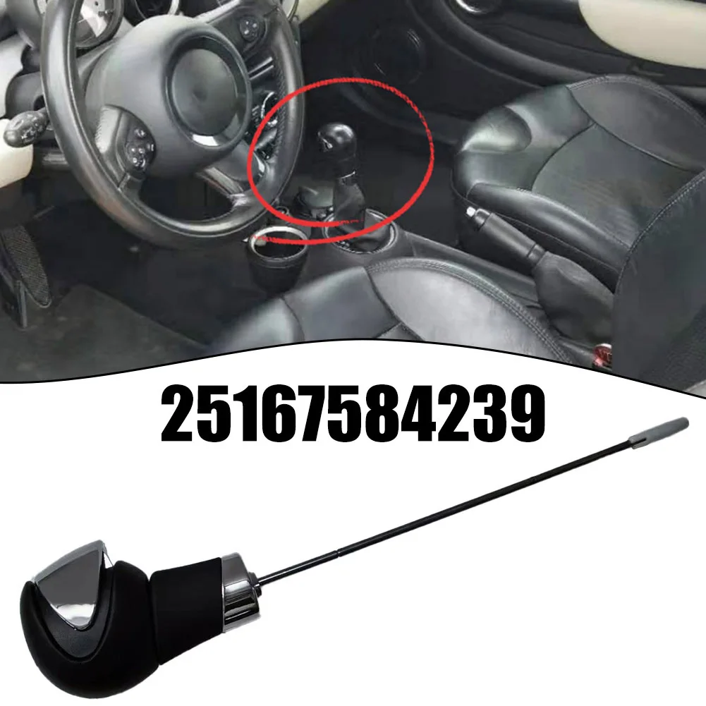 Enhance the visual appeal of your For MINI Cooper with this Black Silver Shift Knob for R56 R57 R58 R59 R60 R61