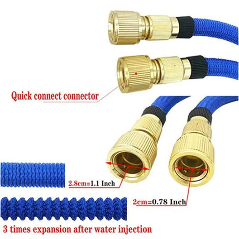 Шланг для дома и сада, расширяемый поливочный шланг, гибкий шланг высокого давления для мойки автомобилей, поливочный шланг для орошения сада, волшебный шланг, труба