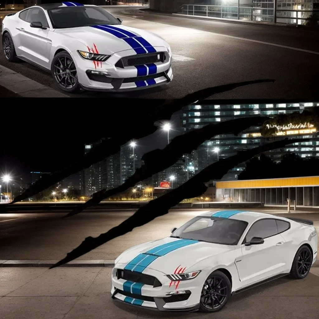 

Наклейка на царапины с когтями монстра на автомобиль — светоотражающая виниловая наклейка для фар и украшения автомобиля (аксессуар для автостайлинга)