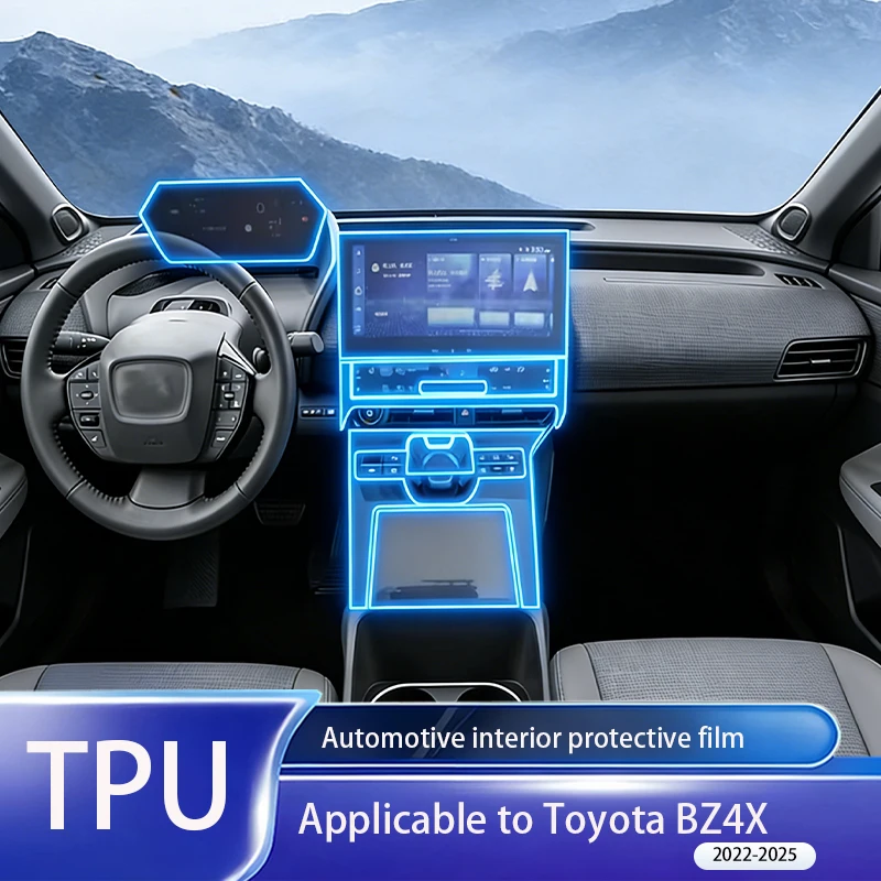 

Suitable for Toyota bz4x 2022-2025 TPU screen protector, scratch resistant navigation center console cover, interior accessories