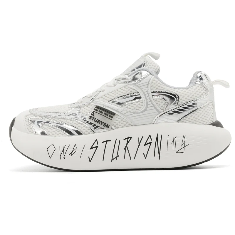

Chunky Sneakers Women Men Designer Couple Sport Shoes Fashion Casual Leather Fabric Height Increased Platform Shoes
