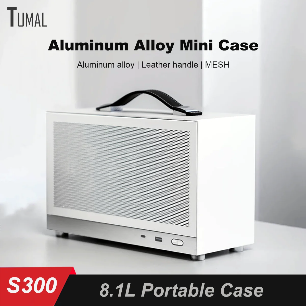 

MINI ITX PC Case 7L Separate Phone Box Support Longest 310mm Graphics Card Type-C Desktop Small Space Aluminum Computer Case