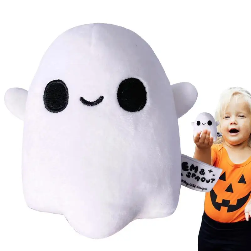 Leuke Ghost Pluche Pop Mini Gevulde Ghost Halloween Knuffels Zacht Wit Spook Speelgoed Voor Kinderen Kerst Halloween Geschenken