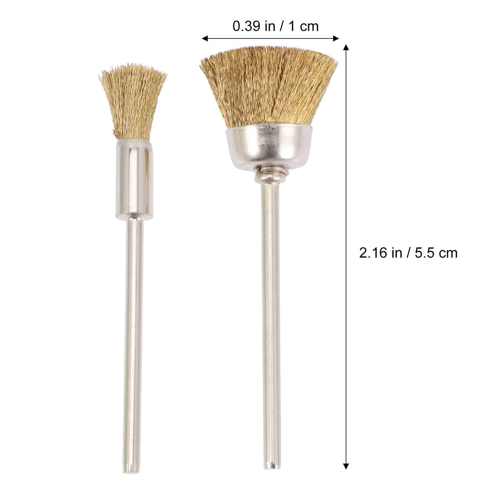 4Pcs Nail Cleaning Brush Copper Wire Multi Functional Deep Cleaning Nail Drill Bit Cleaner Polishing Head Tools