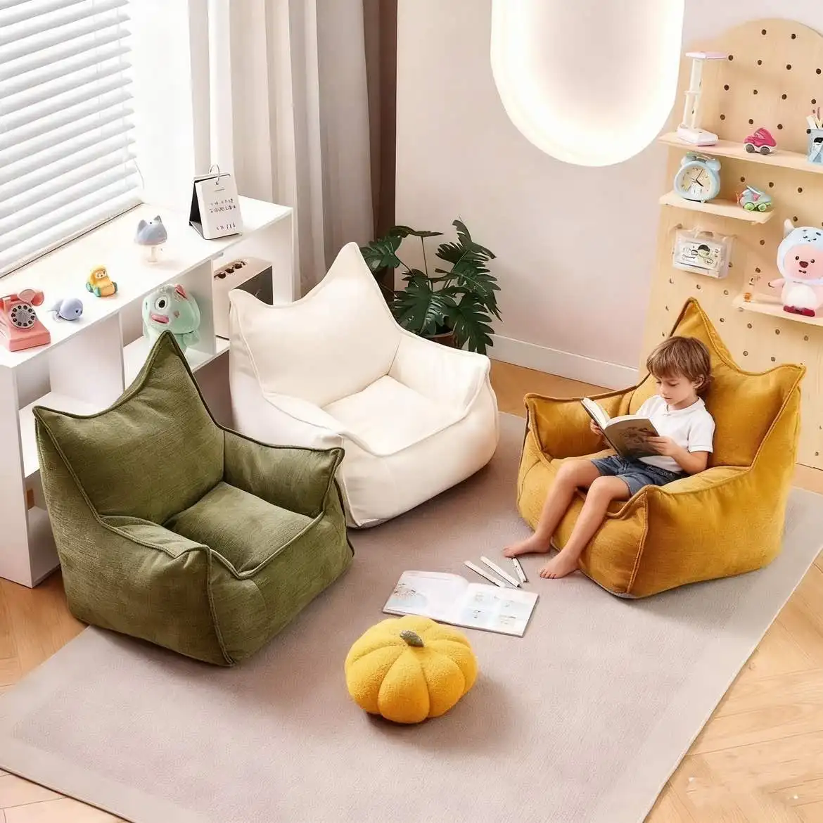 Милый детский диван, детский стул, ленивая детская подушка, диван, удобный уголок для чтения, одноместное сиденье, мебель для спальни, гостиной