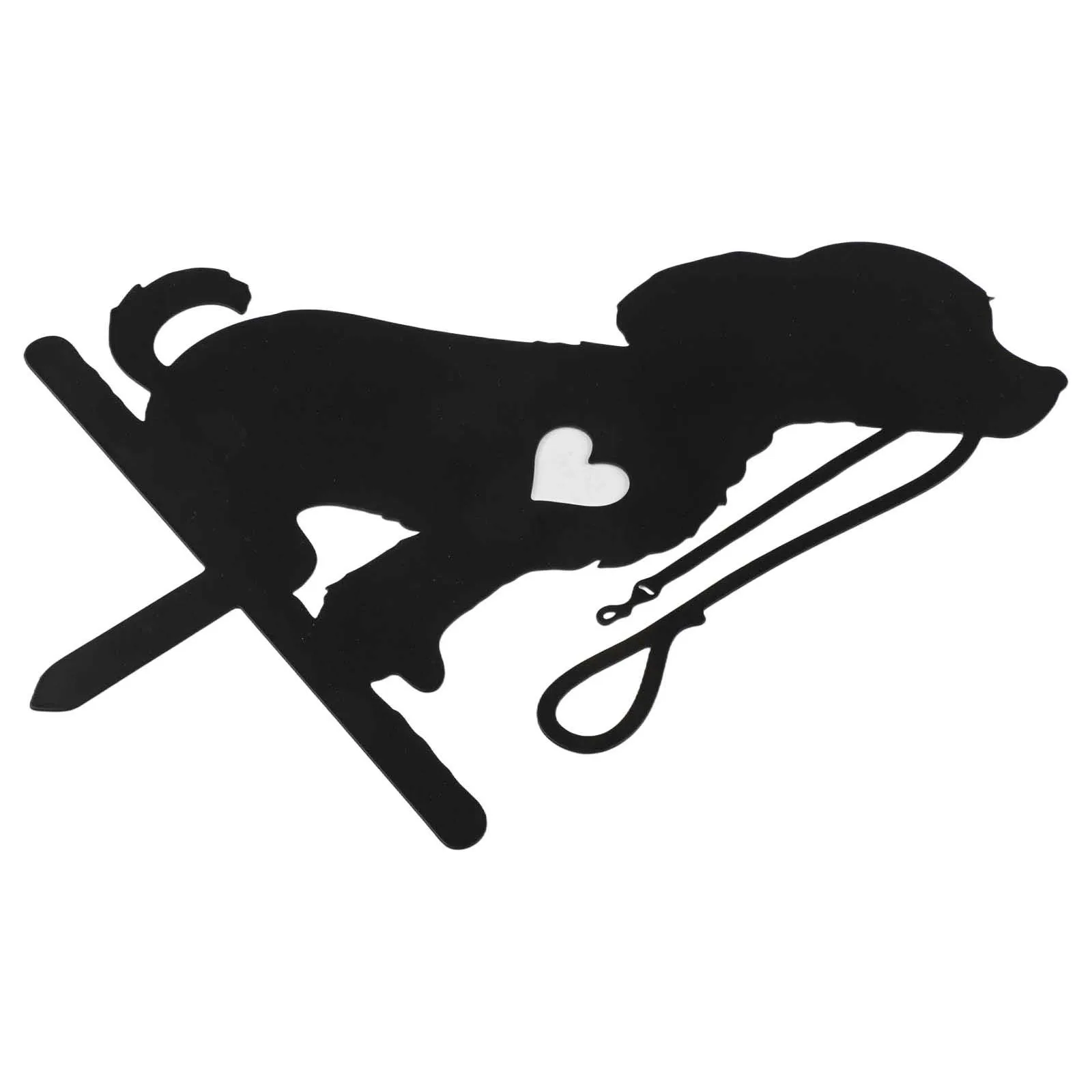 Creative Interior Decoration Dog Silhouette Decoration Outdoor Areas Garden Spaces Visual Appeal Weather Resistant Firm Material