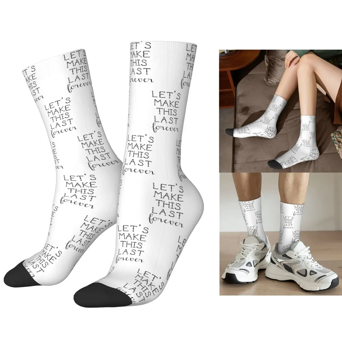 

Blink- 182 Quote Socks Harajuku Sweat Absorbing Stockings All Season Long Socks Accessories for Unisex Christmas Gifts