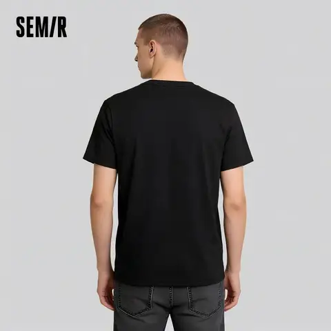 Мужская футболка Semir из хлопка, короткий рукав, комфорт и стиль — внешний вид товара