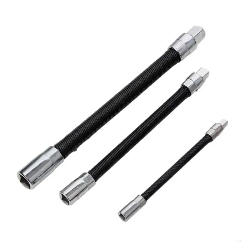 

Y55E Electric Wrench Sleeve Universal Extension Rod Flexible Shaft Hose 1/4 3/8 Socket Wrench Useful Extension Bar Shaft