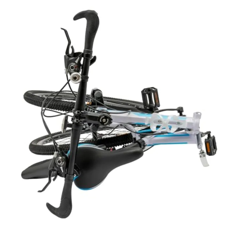 26 بوصة دراجة جبلية قابلة للطي 21 سرعة دراجة جبلية للكبار عالية الكربون إطار فولاذي مزدوج مكبح قرصي عدم الانزلاق الطرق الوعرة الجبلية Bi #6