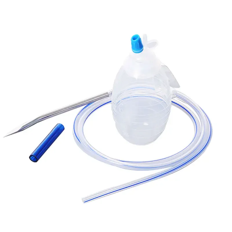 Surgical Pleural High Vacuum Wound Drainage Bottle Silicone Reservoir Closed Wound Drainage System