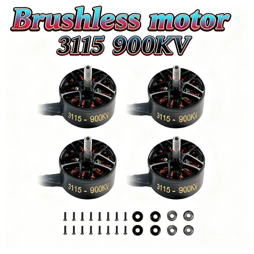 

1/4 шт. 3115 900 кВ 3-6 с бесщеточный двигатель для Fpv Freestyle Mark4 Mark 4 V2 и т. д. 9/10 дюймов дальнего действия Cinelifter Rc Drone