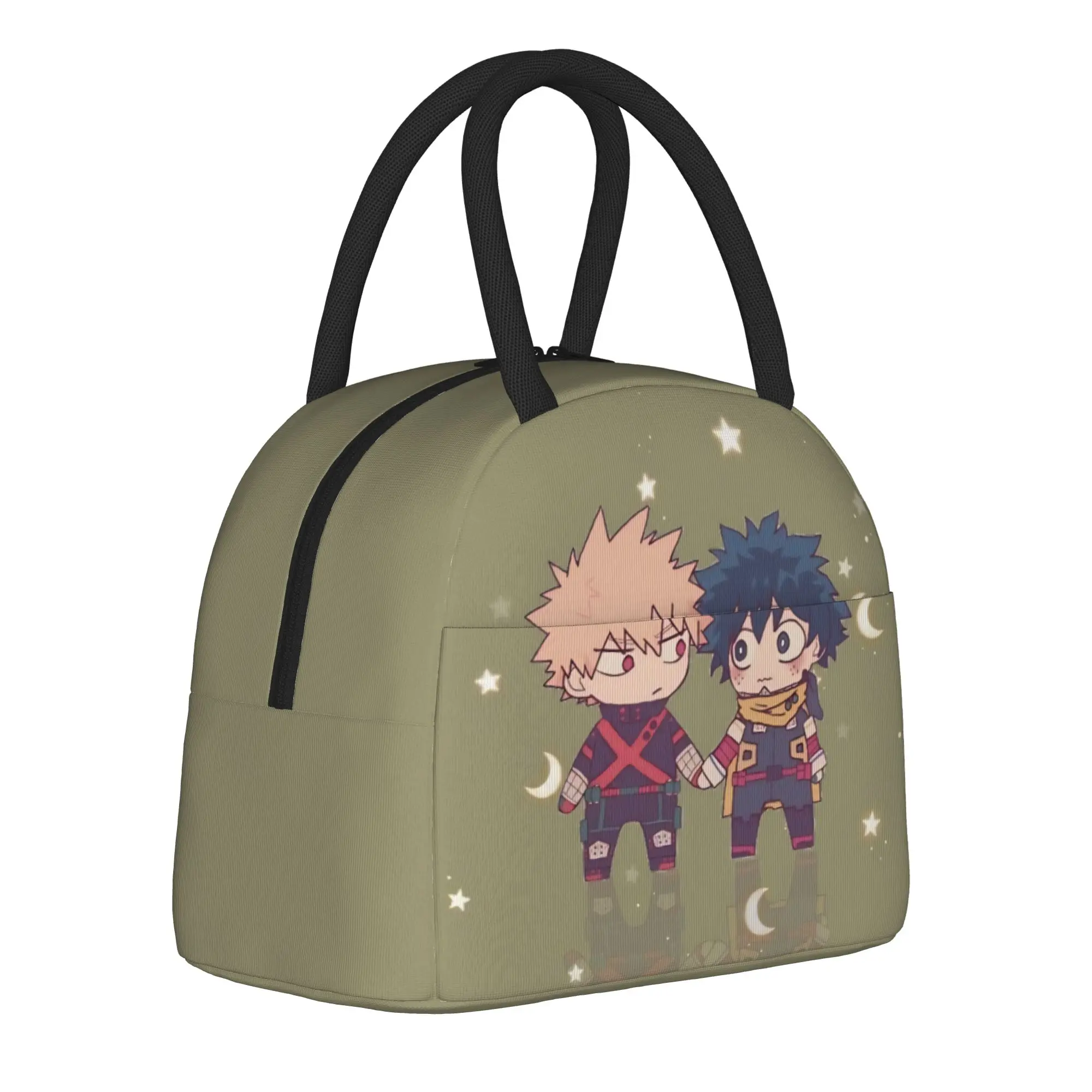 My H-Hero A-Academia Anime  Insulated Lunch Bag Thermal Bag Reusable  Large Tote Lunch Box Men Women Work  Travel