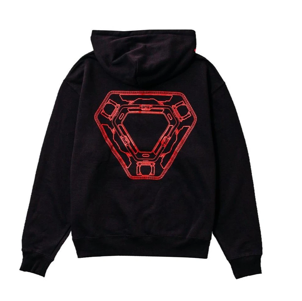 تسعة بوصة الأظافر الجرافيك طباعة الرجال والنساء فضفاضة الدافئة هوديي عارضة الخريف والشتاء الأزياء الفاخرة الاتجاه الملابس