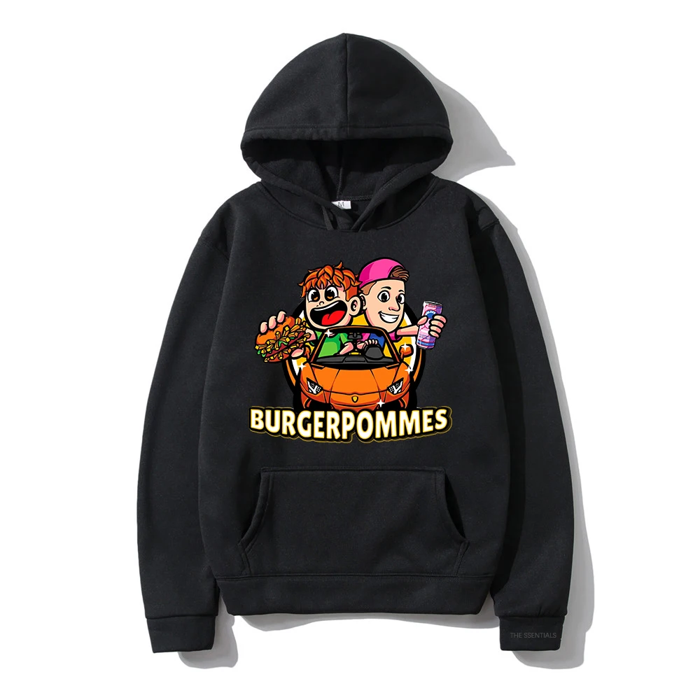 2025 Burgerpommes 2 Hoodie Fashion Men/Women Aesthetic Cute Icrimax Hoodies Unisex Autumn Winter Cartoon Casual Pullovers Sweats