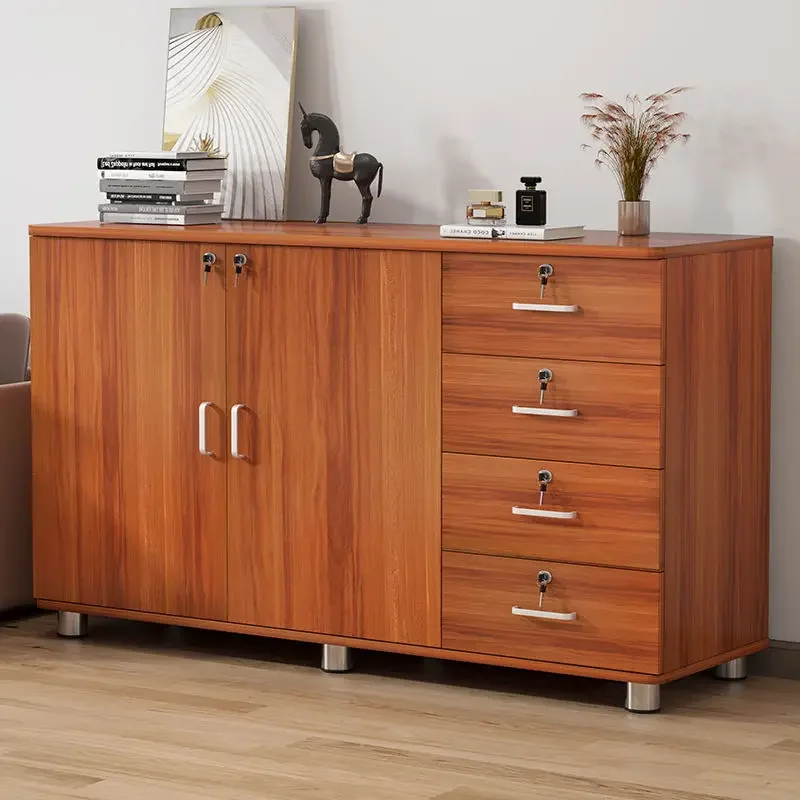 

Low cabinet, locker, solid wood multi-layer storage cabinet with lock, drawer cabinet, household kitchen, living room, sundry ca