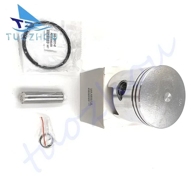 346-00001-0 Piston Set for Tohatsu Nissan Mercury 25HP 30HP 346-00001 Outer Diameter：68MM 346-00001-1 346-00001 2T Boat Motor