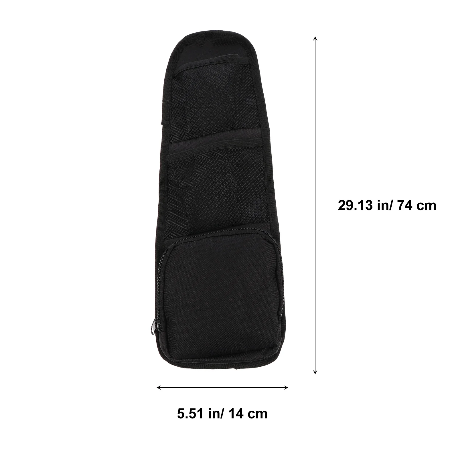 

Car Seat Organizer Black Foldable Seat Side Storage Holder Easy Install Mesh Pockets for Parking Tickets Wallet Phone