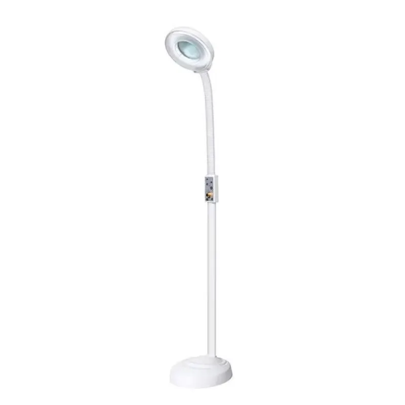 LED Double-head Cold Light Beauty Salon Wheeled Enlarged Skin Care Lamp Tattoo Eyelash Extension Floor Lamp