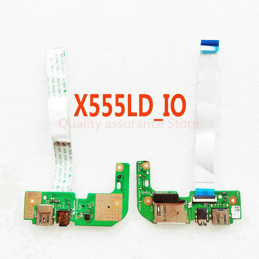 

X555LD_IO BOARD For Asus X555 X555L X555LD X555LD_IO USB AUDIO CARD READER BOARD REV:2.0 MB 100% Tested