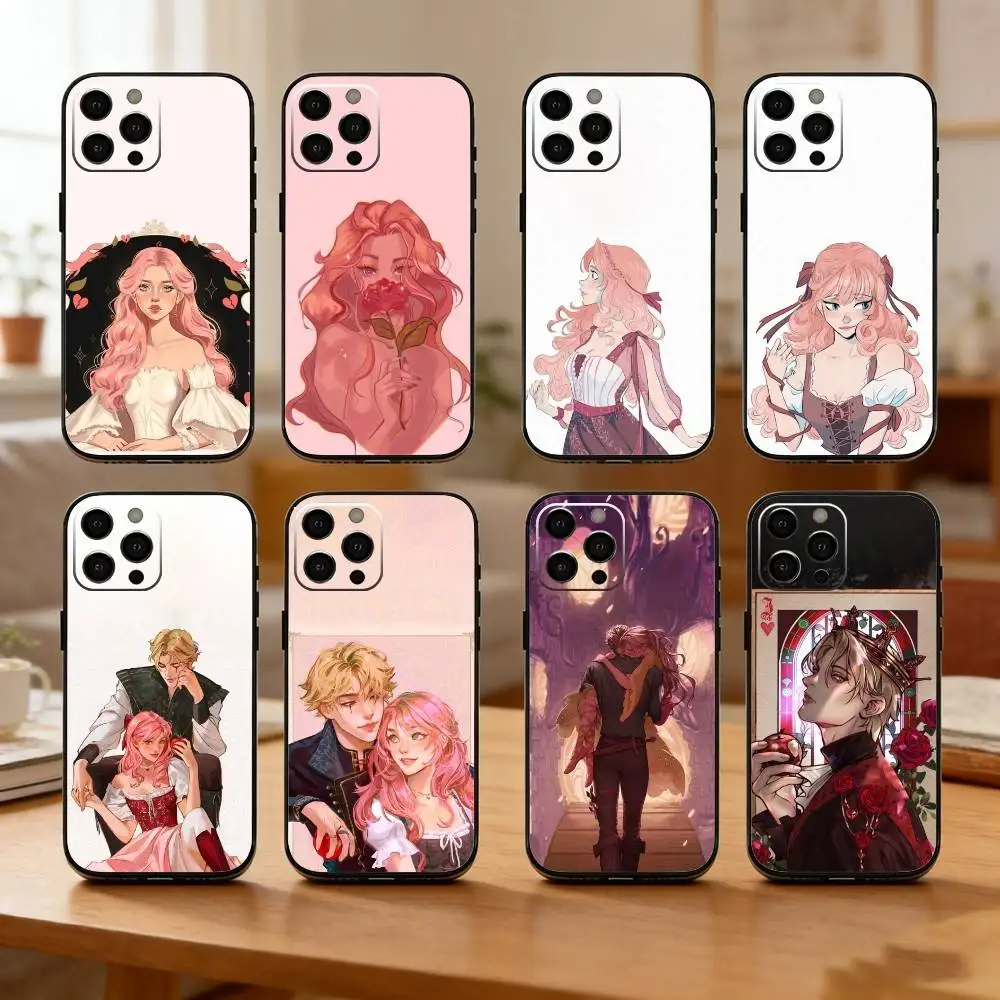 

O-Once U-Upon a Broken H-Heart Phone Case For iPhone17,16,15,14,13,12 Plus,Max Soft Silicone Black Cover