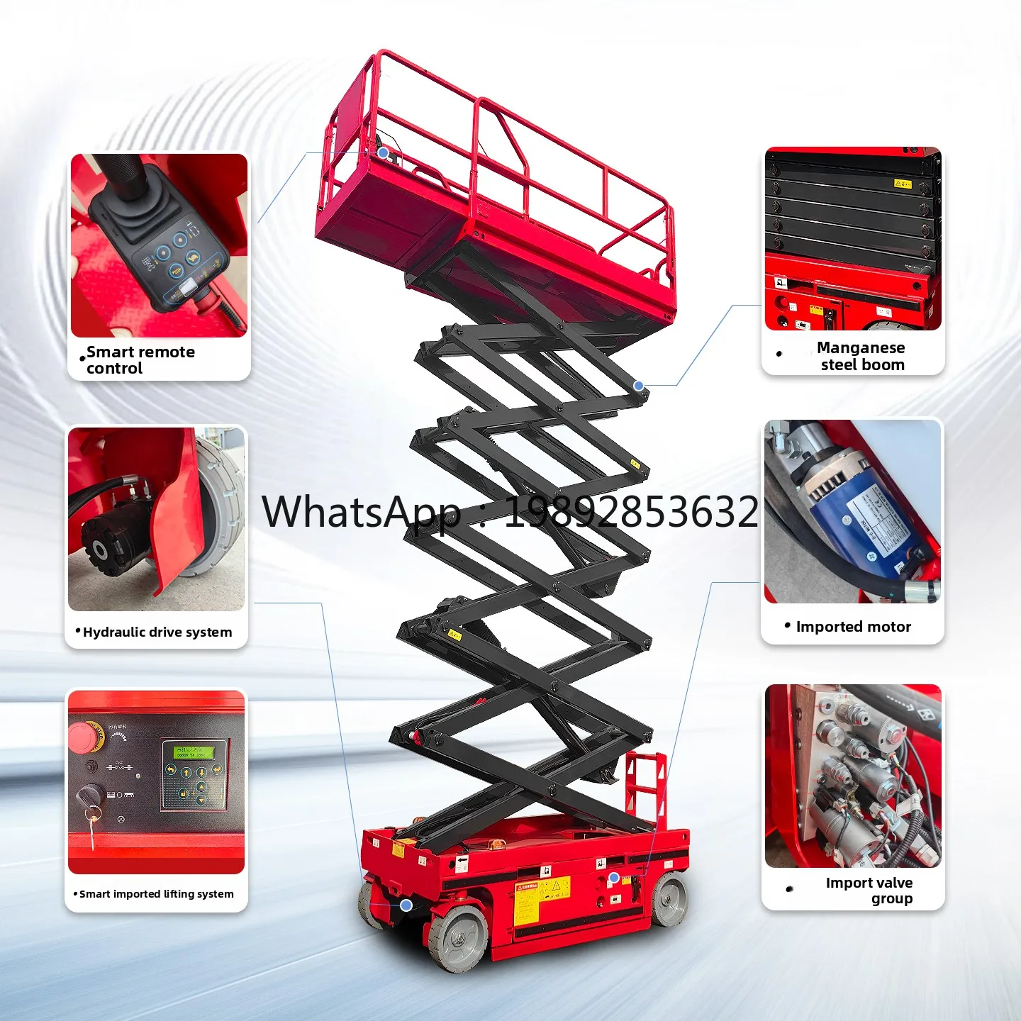 YFY Hand-Pushed Mini Storage Ladder Machine Small Lifting Platform Mobile Hydraulic Scissor Electric